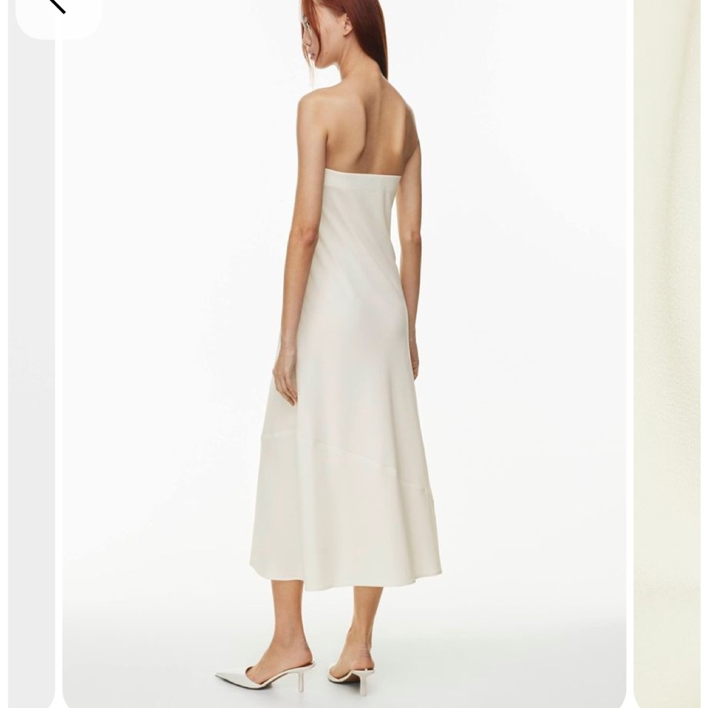 NWT Aritzia Babaton Resolution Cream Strapless Dress new - Picture 3 of 7